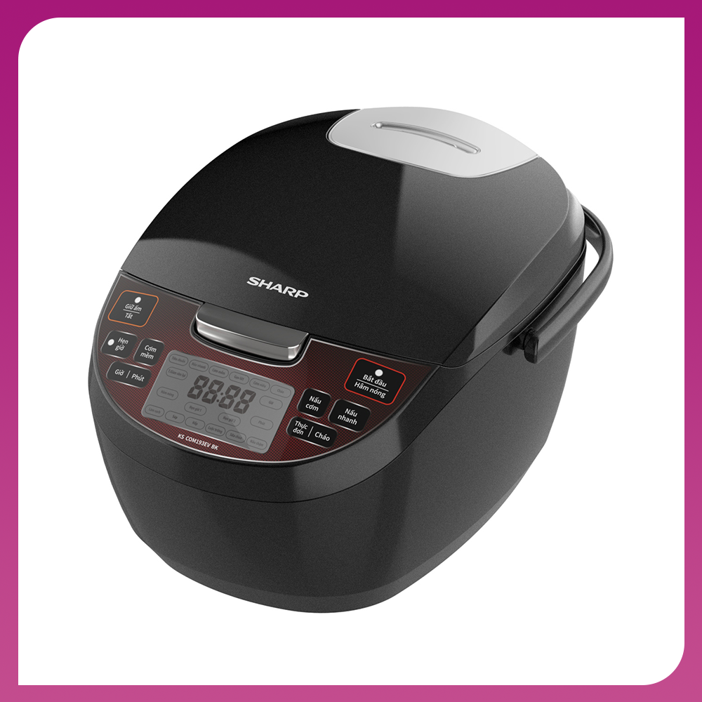 Nồi cơm điện tử Sharp KS-COM193EV-BK Nồi cơm điện tử Sharp KS-COM193EV-BK